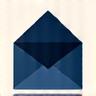 An elegant email envelope icon.