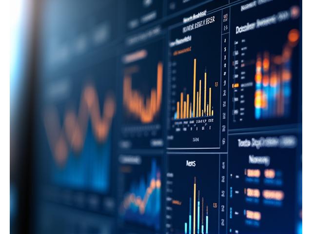 A detailed digital dashboard showing pigment market analytics, including color trend graphs, historical pigment price data, and artistic market sentiment indicators, integrated for investment insights.