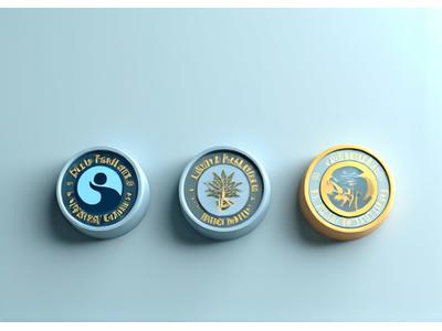 A collection of stylized, glowing certification badges and compliance symbols arranged elegantly, representing ethical sourcing and investment standards, on a clean background.