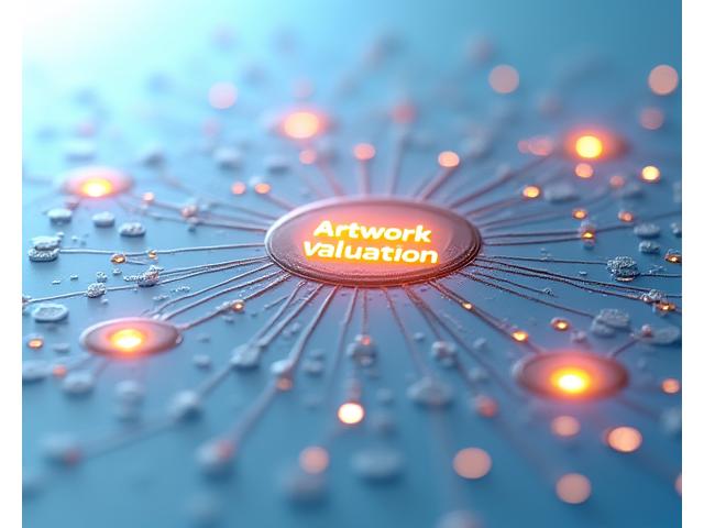 Complex flowchart explaining World Libery Financial's art valuation methodology, showing pigment analysis and market intelligence integration.