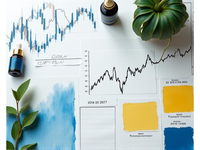 Illustration of various financial instruments and pigment samples arranged systematically, symbolizing diverse service definitions and scope.